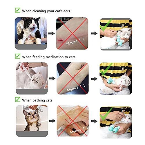 Image of Adjustable Silicone Cat Scratch Proof Boots for Bathing and Grooming | Bathing and Grooming