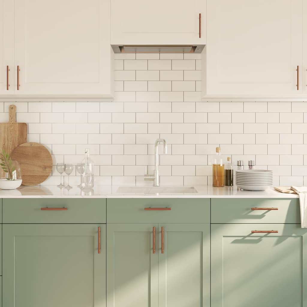 Mangloder Möbelgriffe 20 Stück Bronzen 96 mm Edelstahl Schrankknauf Türgriff Schubladengriff Kommodenbeschlag für Küche Bad Wohnzimmer, langlebiges Design, zuschneidbare Schrauben