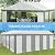 Outsunny 20 x 20 ft Heavy Duty Party Tent Outdoor Gazebo Wedding Tent Event Shelter Carport BBQ with Removable Sidewalls & Windows, Outside Waterproof Canopy for Parties, White and Gray