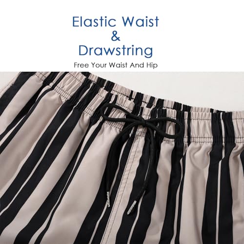 JOYSON Mens Swim Trunks Quick Dry 5 Inch Swim Shorts Bathing Suits with Mesh Lining Pockets 5