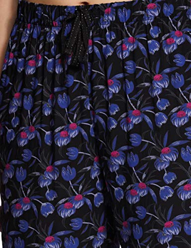 Image of Van Heusen Women's Printed Lounge Pants | Drawstrings & Side Pockets | Ultra Soft Fabric | Relaxed Fit | At home pyjamas | Everyday Comfort | Printed | Style 55306 | Available in Pack of 1 & 2