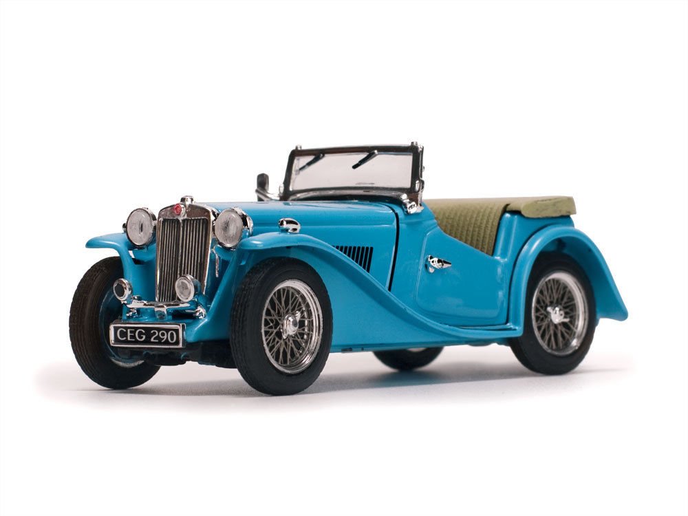 Amazon | MGTC MG Open No Top Clipperブルー1 / 43 DiecastモデルCar
