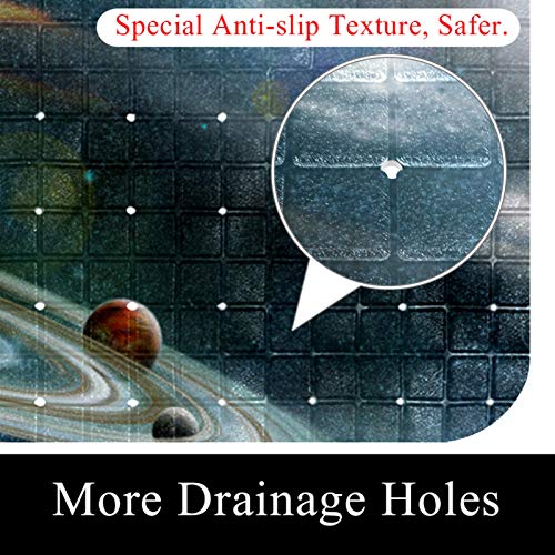 Tapis de bain lavable en machine Bennigiry antidérapant espace