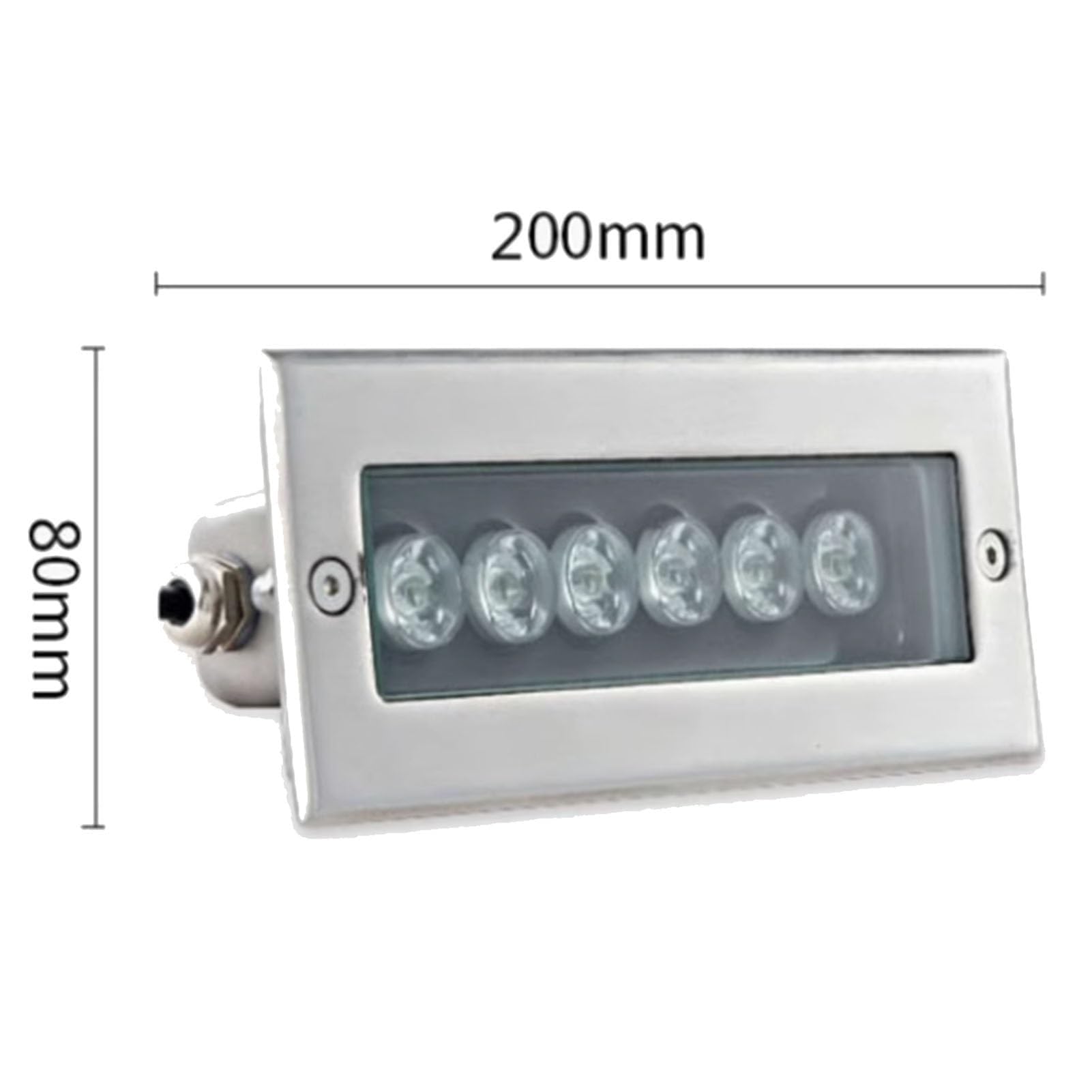 IP68 wasserdichte eingebettete Streifen-Unterwasserscheinwerfer, LED-Langstreifen-Unterwasser-Landschaftslicht(Yellow,24W)