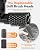 Electric Grill Brush, 3-Speed Cordless Adjust Rotary BBQ Cleaner for Burnt-On Grease on Gas, Charcoal & Smoker Grates, 20kg Max Torque & Heavy-Duty Steel Bristles (Grill Brush)