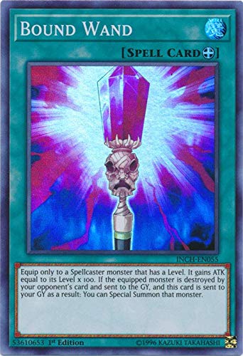 Amazon.com: Yu-Gi-Oh! - Bound Wand - INCH-EN055 - Super Rare - 1st