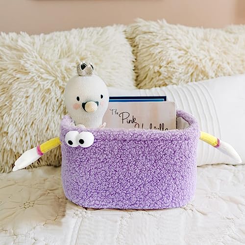 Panier décoratif mignon pourpre en coton pour chambre - 3