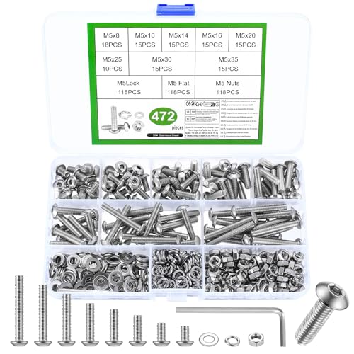 Tornillo Allen Cabeza Redonda M5 Marca JinZeYou