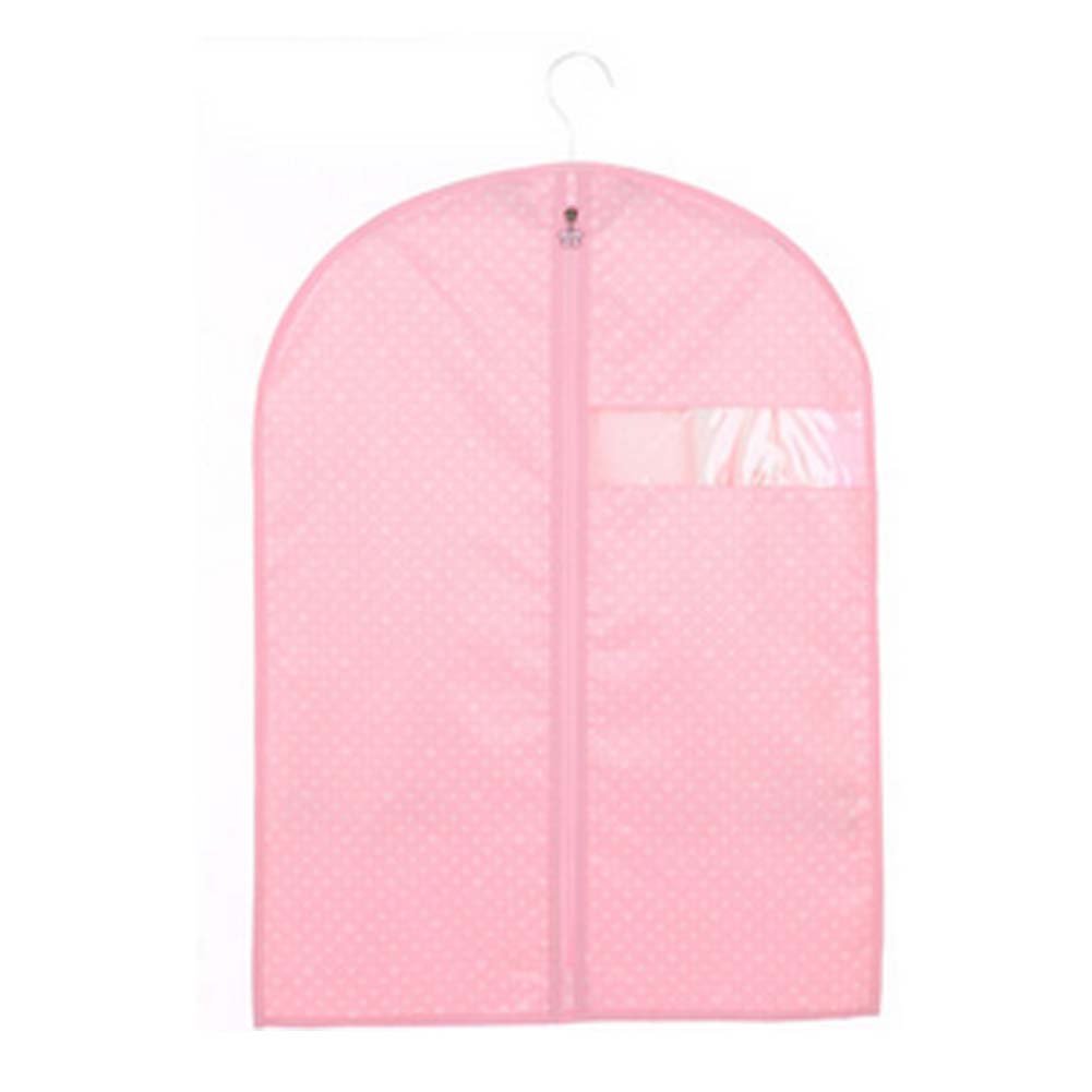 212 Main Dust Proof Reusable Garment Clothes Zipped Fashion Storage Suit Bag Pink