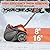 VOLTASK 48V 16-inch Cordless Snow Shovel with Wheels, LED Lights, 2 Batteries & Dual Quick Charger Included