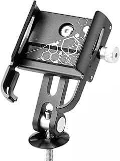 Suporte Celular Bike Alumínio 360° Ajustável – Antivibração, Fixação Segura e Compatível c/Smartphones