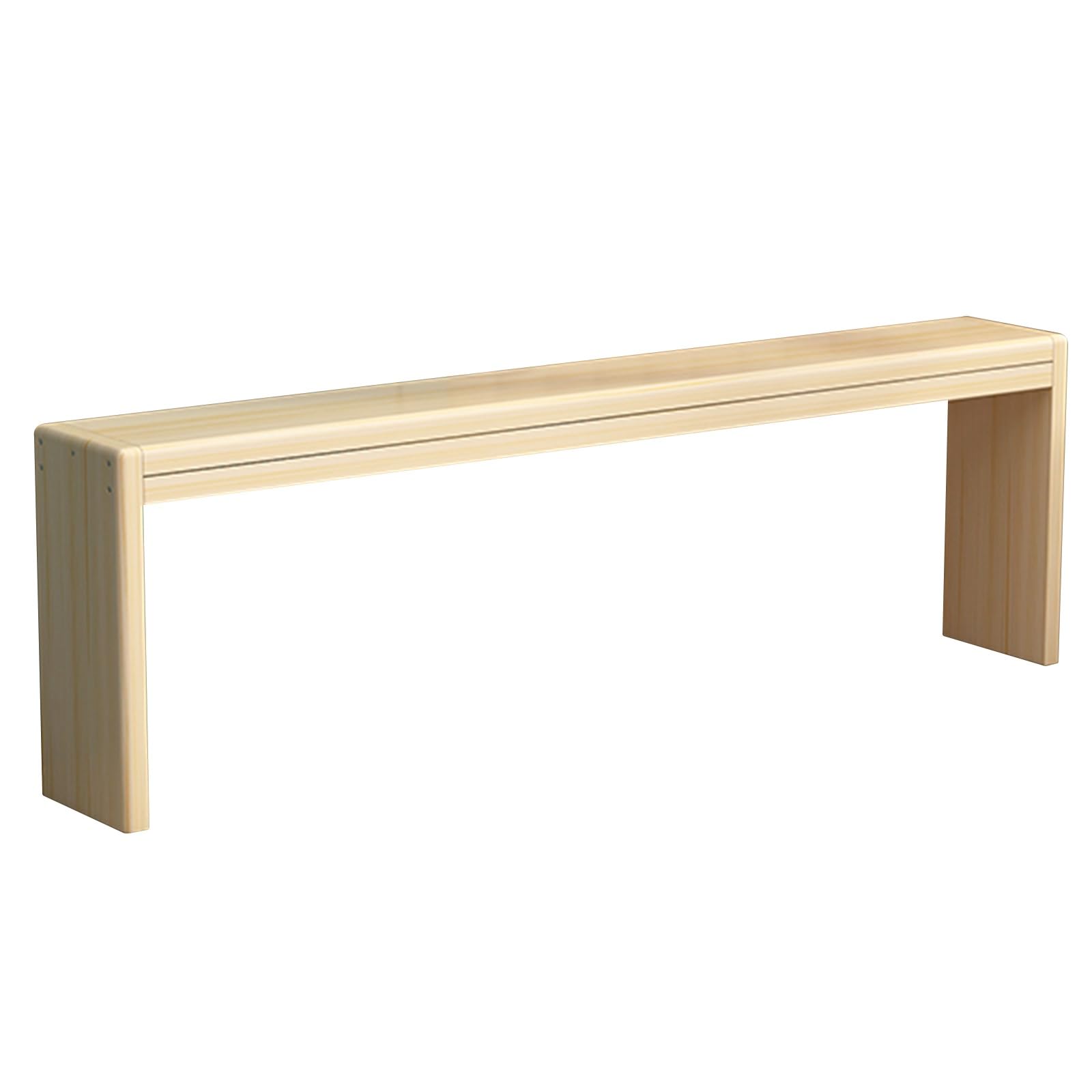 Banco estrecho de madera para salón y dormitorio ideal para optimizar espacios pequeños
