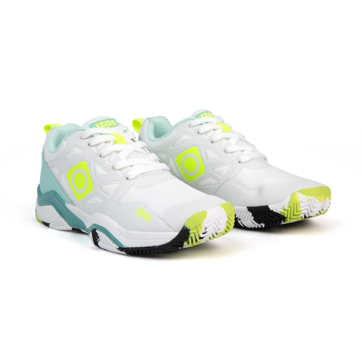 Zapatillas de Padel Hombre Mujer Cordones Suela Antideslizante Ligeras Transpirables Alto Rendimiento Unisex Blanco Negro Rosa