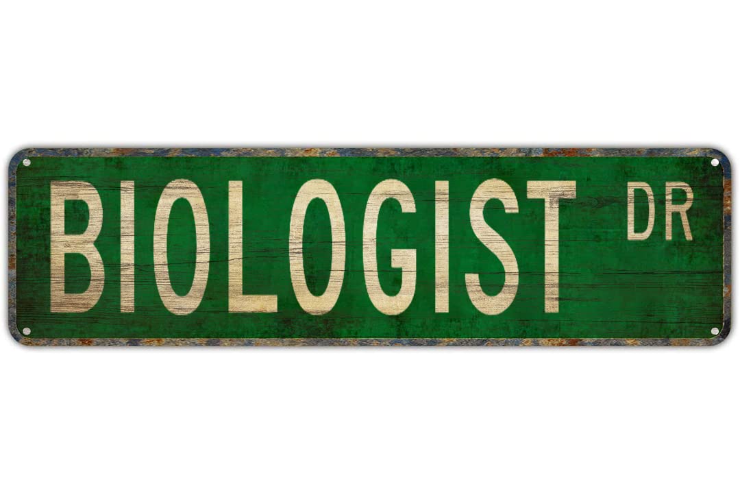 BIOLOGIST DR Vintage Tin Signs Art Plaque Aluminum for Bedroom Kitchen Garden Wall Bar Club Coffee Hanging Home Decor 4x16 Inch