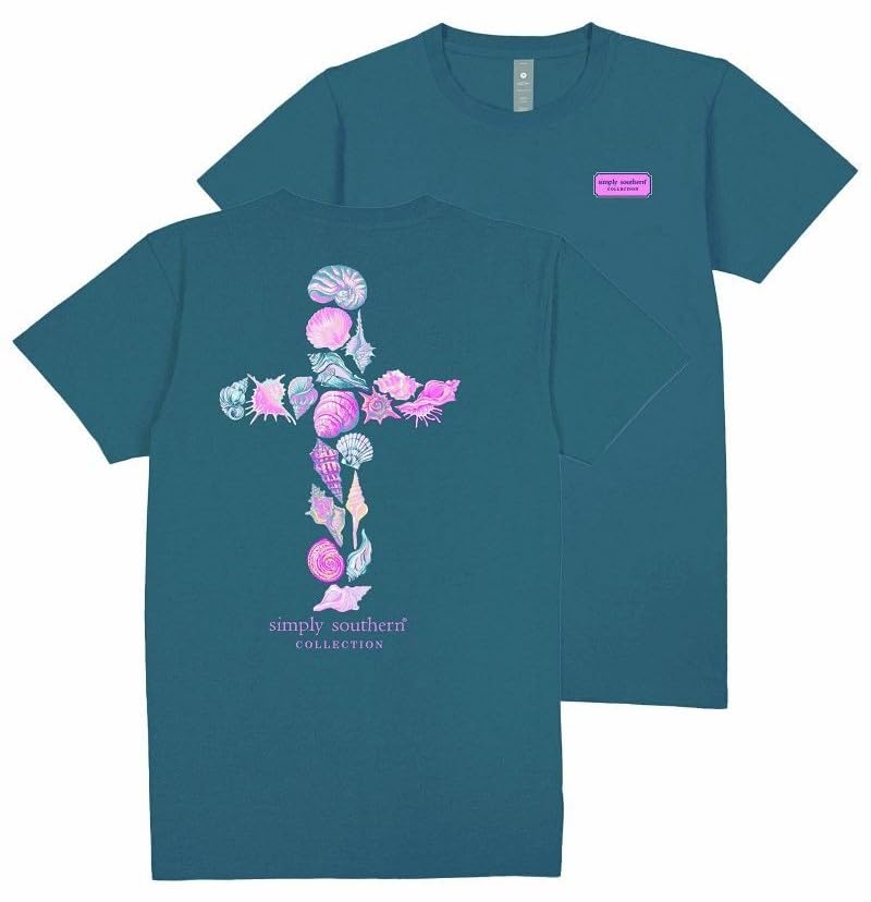 Simply Southern Shell Cross Women's Short Sleeve T-Shirt