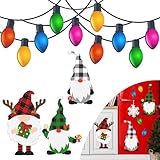 23 PCS Christmas Reflective Car Magnets Decorations, Reflective Christmas Bulb Car...