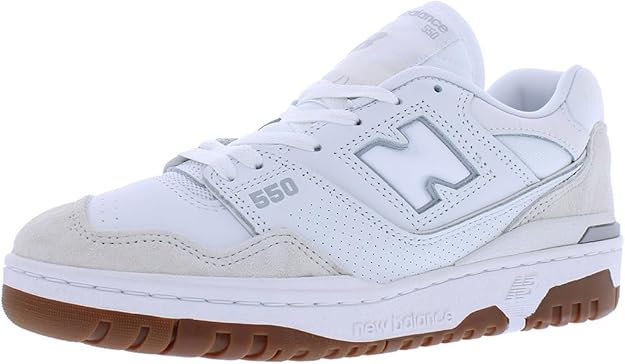 NEW BALANCE / BB550/ホワイト/26cm/WHT/レザー New Balance Tênis 550, Branco/chiclete/branco, 16 Women/14 Men