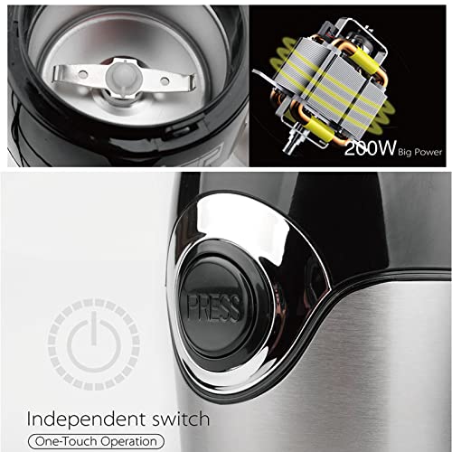 Kaffeemühle, Kaffeebohnenmühle EU 220 V, klein, hohe Effizienz, gute Abdichtung, multifunktional für Getreide für… – Bild 6