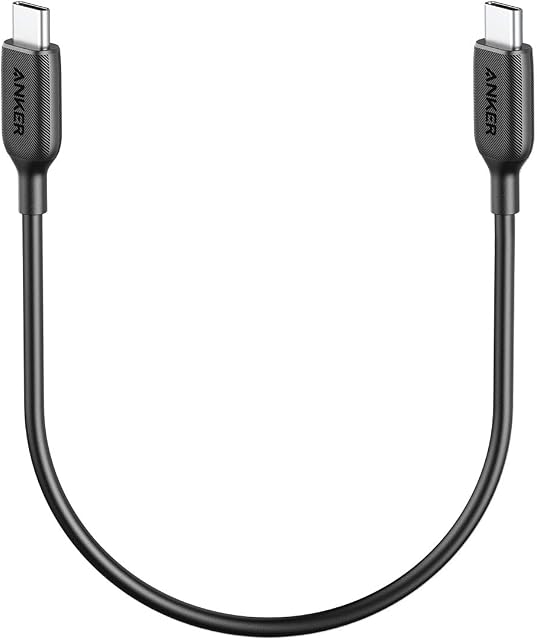Anker USB C Cable 60W, Powerline III USB-C to USB-C Cable 2.0, USB C Charger Cable 1ft for MacBook Pro 2020, iPad Pro 2020, Switch, iPad Air 4, Samsung Galaxy S20 Plus S9 S8 Plus, Pixel, and More