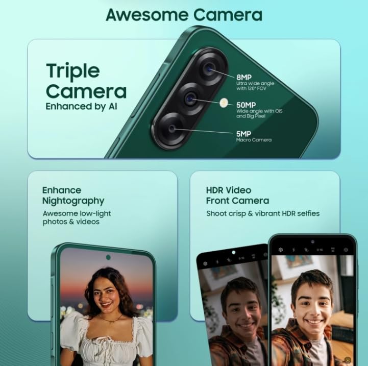 Image of Samsung A36 5G (Dark Green, 128 GB) (8 GB RAM)