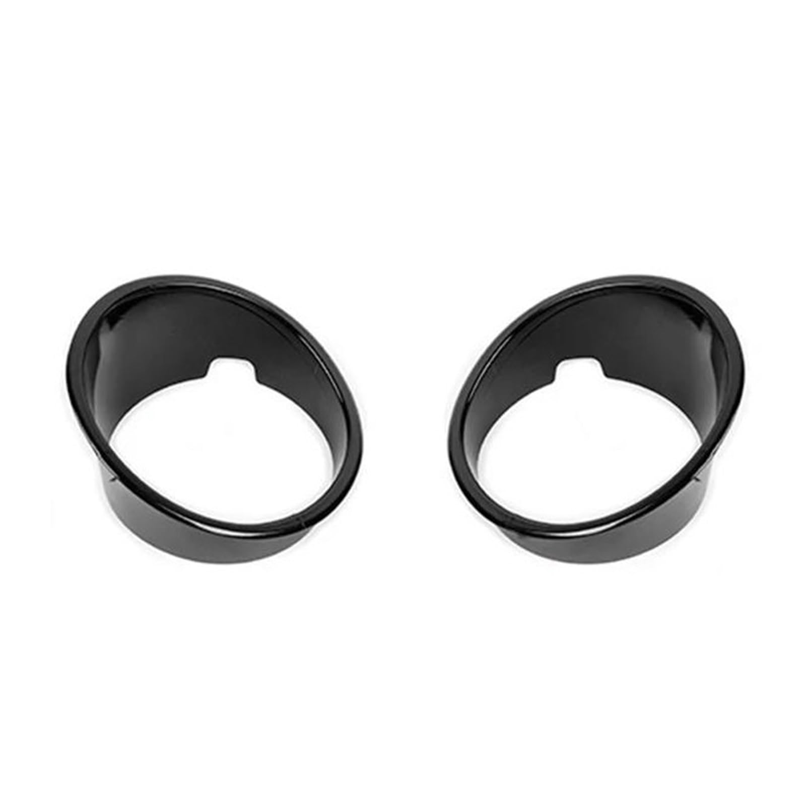 Car For Dodge For Nitro 2007 2008 2009 2010 2011 2012 Car Front Fog Light Lamp Decoration Cover Trim Stickers(Black)