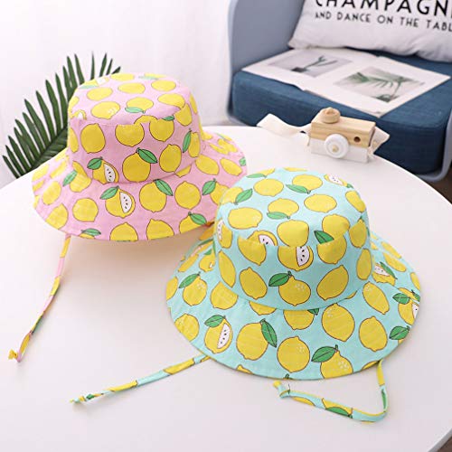 KESYOO Chapéu de Proteção Solar com Estampa de Bebê Meninos Meninas Algodão Respirável Chapéu de Sol