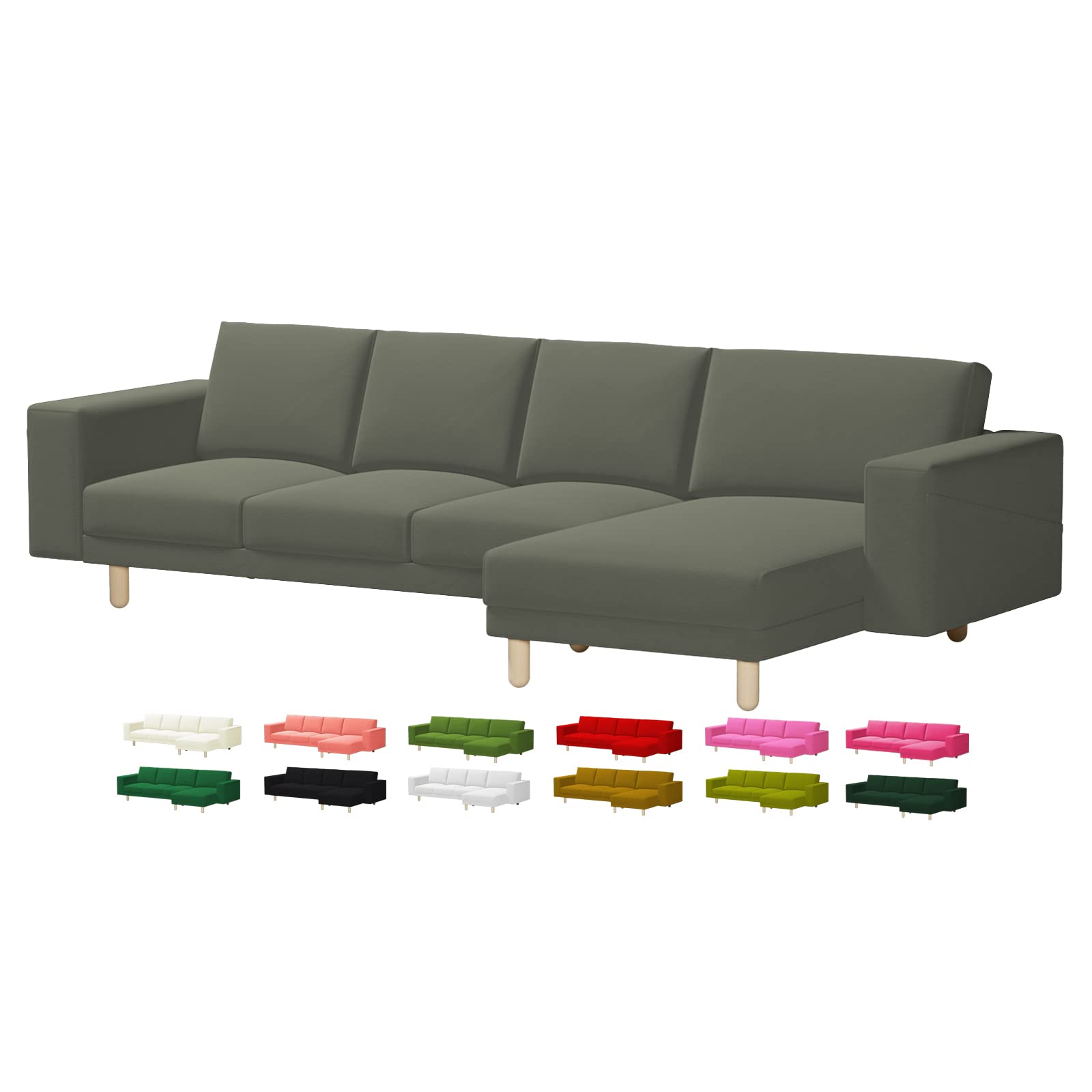 Velvet Norsborg Sofa Replacement Cover Hand Made Compatible With