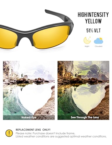 Image of BLAZERBUCK Replacement Lenses & Sock Kit for Oakley Flak Jacket OO9008 Sunglass