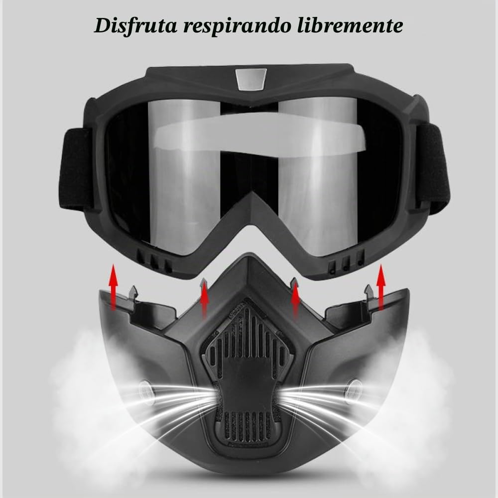 Casco Moto Abierto Retro – Casco Jet Clásico con Gafas Vintage, Homologado ECE 22.06, Ligero para Scooter, Motos Custom y Cafe Racer