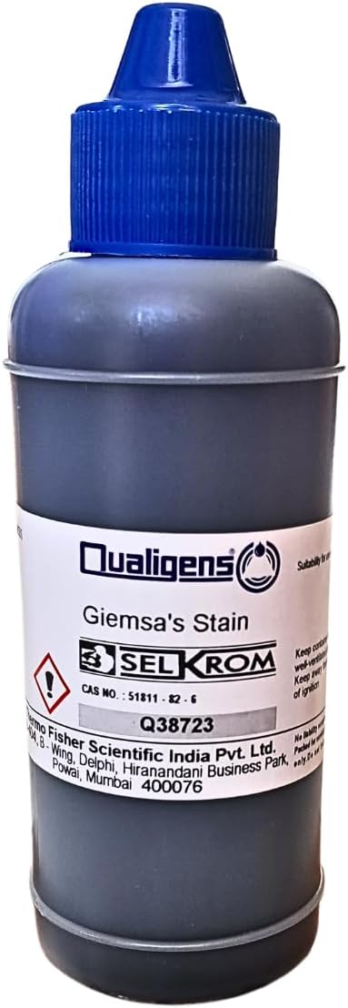 AANIJ Qualigens Giemsa’s Staining Solution For Laboratory 100 ml Pack of 1