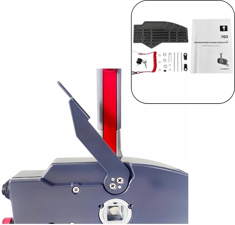 Miniatura 4 de Para Yamaha, caja de control del acelerador fuera de borda 703 montada lateralmente, tira para abrir 703-48272-12