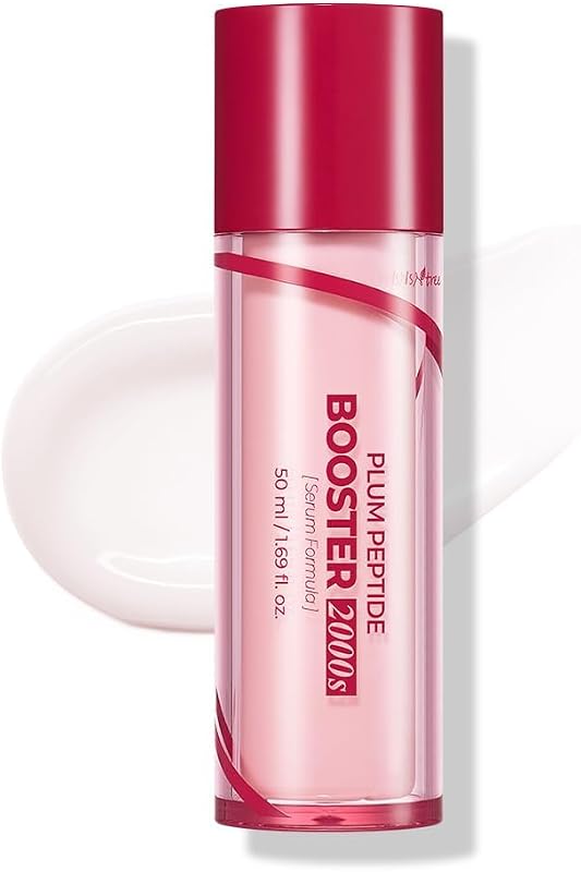 Sérum IsNtree Plum Peptide Booster 2000s com 5 peptídeos e colágeno vegetal, 50 mL