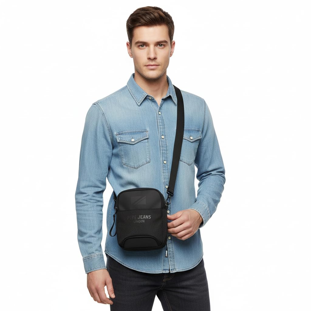 Pepe Jeans Men's Bromley Luggage- Messenger Bag