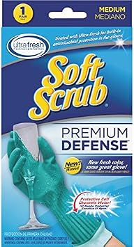 Soft Scrub 12812-16 Medium Soft Scrub Premium Defense Purple Rubber Gloves