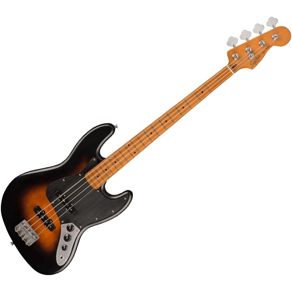42/mo Finance Squier 4 String Bass Guitar, Right, 2 Color Sunburst