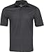 Greg Norman ML75 Recycled Microlux Houndstooth Stripe Black Shirt Men XL