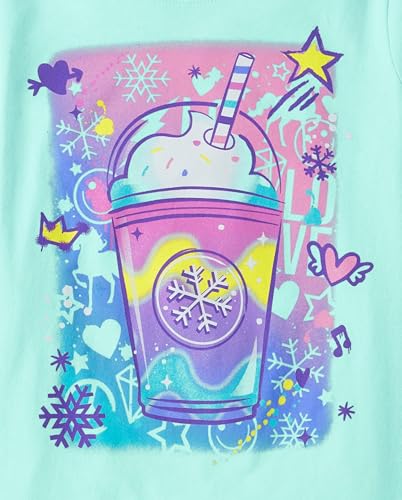 Image of The Children's Place Girls' Unicorns,Sports,Butterflies Long Sleeve Graphic T-Shirts,2 Pack