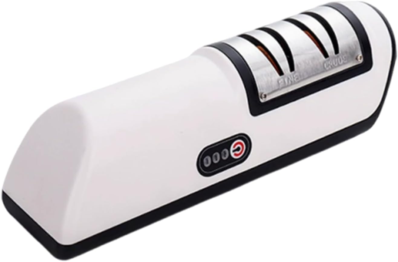 Portable Electric Knife Sharpener Compact Easy to Carry Versatile Applications in Addition to Sharpening Knives, Black