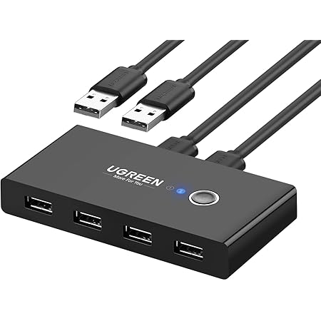 USB Switch Selector, KVM Switcher 4-Port USB 2.0 Peripheral