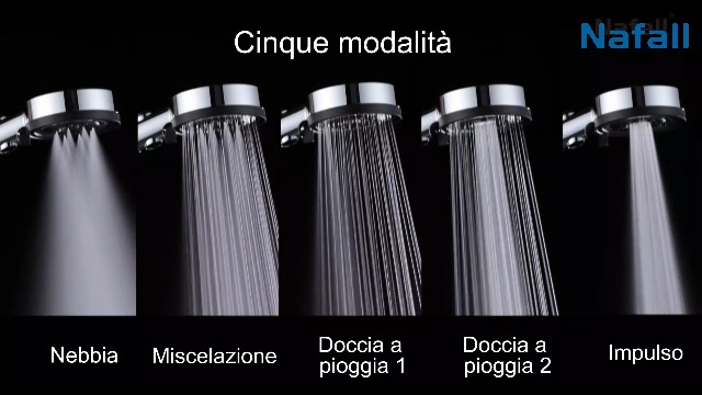 Pulifer Doccino Con Filtro Soffione Doccia Con Filtrazione Integrata Doccino A Pressione Migliorata Getto Confortevole E Design Moderno Per Uso Quotidiano (Grigio