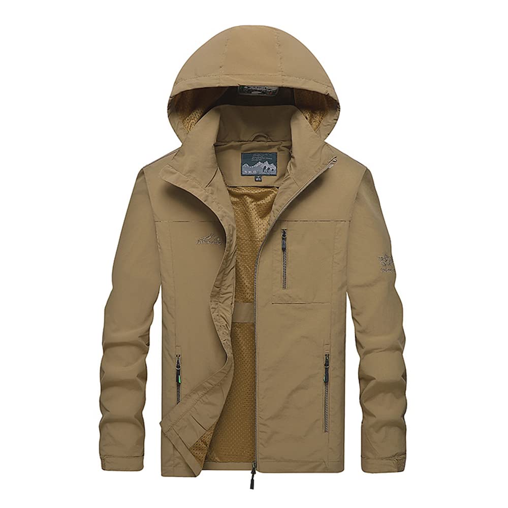 Veste Urbaine Homme JELLYB - Coupe Ajustée, Capuche, Fermeture éclair, Pour Automne/hiver, Coupe-vent - 6