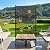 Outdoor Privacy Screens Freestanding, 36" W x 72" H Steel Pipes and Slats Panels, Outdoor Privacy Screen, Freestanding Screen for Outside Patio Garden Backyard, Brown