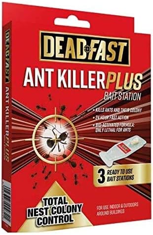 Deadfast 2 x Ant Killer Plus Bait Station 3 x 4g