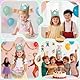 Alaoo Geburtstagskrone Kinder, Geburtstagskrone Stoff, Geburtstag Kinderkrone,Krone Geburtstag mit Happy Birthday Button und Auswechselbaren Zahlen von 1-9,Party Deko Hut für Kindergeburtstag