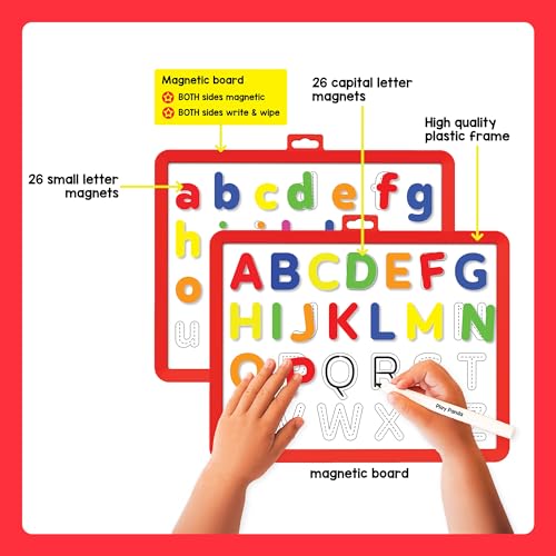 Image of Play Panda Learn to Write Magnetic Board with Captial & Small Letters for Kids