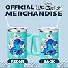 Silver Buffalo Disney Lilo and Stitch Aloha No Bad Days Chillin’ Double Walled Stainless Steel Tumbler with Handle and Straw, Fits in Standard Cup Holder, 40 Ounces #5