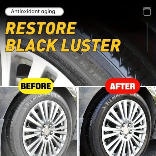 1000ml Silicone Tyre Shine & Trim Dressing Gel Kit, Tyre Black With Applicator & Integrated Pot, Super Gloss Tyre Dressing Formula, Lasts up to 3 weeks, Ultra Wet Look Finish (1 Litre Kit) - Image 7
