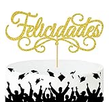 Felicidades Cake Topper, Spanish Congratulations Cake Decor, Best Wishes to You/See You, 2023 Gradua