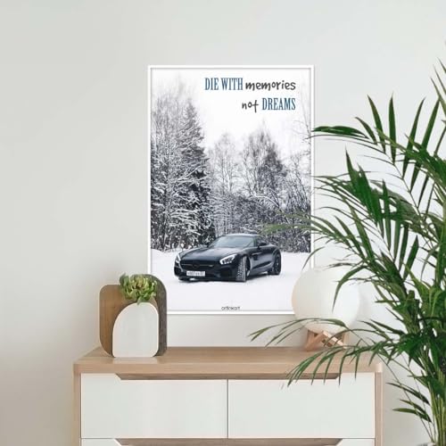 Image of ArtinKart- Car Memories Aesthetic Poster, Car Posters for Wall, For Room, Posters for Boys Room, Supercar Poster (Paper, 12X18 Inches, Unframed)