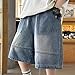 Boys Baggy Wide Leg Denim Shorts Youth Teen Long Jeans Shorts Kids Fashion Hip Hop Dance Denim Capris Y2k Streetwear